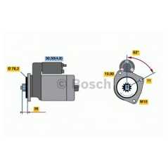 BOSCH Μίζα 0 001 125 519 BOSCH, VW, TOUAREG, TDI