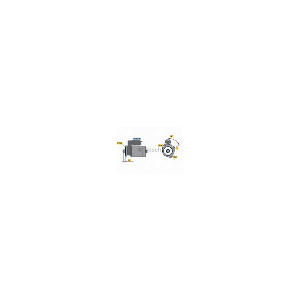 BOSCH Μίζα 0 001 125 519 BOSCH, VW, TOUAREG, TDI