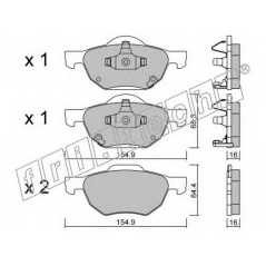 fri.tech. Σετ τακάκια 746.0 ECE, APPROVED