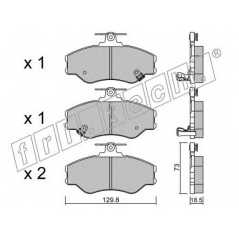 fri.tech. Σετ τακάκια 375.0 ECE, APPROVED