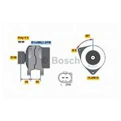 BOSCH Δυναμό & Εναλλάκτης Ρεύματος 0 124 325 017 SUPERB (3U4) 2001-2008, PASSAT (3B2) 1996-2001, PASSAT (3B3) 2000-2005