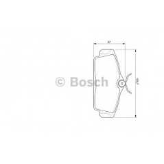 BOSCH Σετ τακάκια 0 986 424 781 ALMERA II (N16) 2000, PRIMERA (P11) 1996-2001