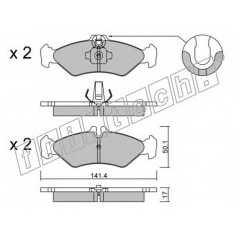 fri.tech. Σετ τακάκια 587.0 ECE, APPROVED