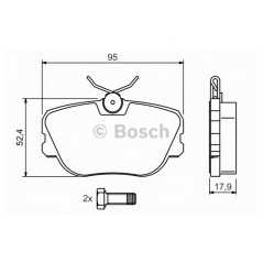 BOSCH Σετ τακάκια 0 986 494 058 190 (W201) 1982-1993