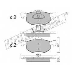 fri.tech. Σετ τακάκια 625.0 ECE, APPROVED