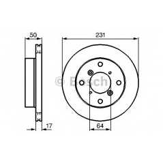 BOSCH Δισκόπλακα 0 986 478 721 ALTO III (EF) 1994-2002, CAPPUCINO (EA) 1992-1998