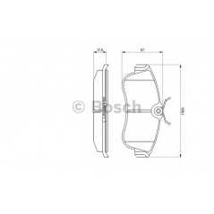 BOSCH Σετ τακάκια 0 986 461 147 ALMERA II (N16) 2000, PRIMERA (P10) 1990-1996, PRIMERA (P11) 1996-2001