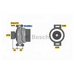 BOSCH Δυναμό & Εναλλάκτης Ρεύματος 0 124 325 093 BOSCH, MERCEDES, BENZ, SPRINTER, CDI