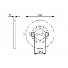 BOSCH Δισκόπλακα 0 986 479 390 BOSCH, FORD, AA, TRANSIT, RWD