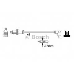 BOSCH Μπουζοκαλώδια & Εξαρτήματα Σύνδεσης 0 986 357 240 SAE