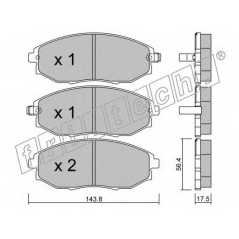 fri.tech. Σετ τακάκια 862.0 ECE, APPROVED