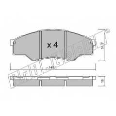 fri.tech. Σετ τακάκια 813.0 ECE, APPROVED