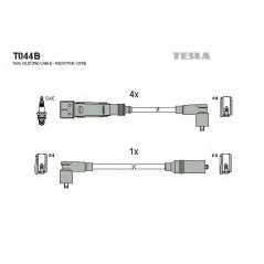 TESLA Μπουζοκαλώδια & Εξαρτήματα Σύνδεσης T044B PASSAT (32B) 1979-1989, VENTO (1H2) 1991-1998