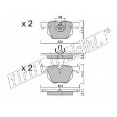 fri.tech. Σετ τακάκια 577.0 ECE, APPROVED