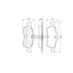 BOSCH Σετ τακάκια 0 986 494 063 BOSCH, BP, MIN, BMW, MINI, ATE