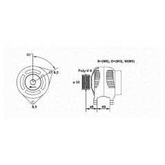 MAGNETI MARELLI Δυναμό & Εναλλάκτης Ρεύματος 063341352010 MAGNETI, MARELLI, LAND, ROVER, DISCOVERY, LJ, LG