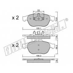 fri.tech. Σετ τακάκια 345.0 ECE, APPROVED