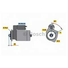 BOSCH Μίζα 0 001 125 521 Q7 (4L) 2006