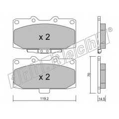 fri.tech. Σετ τακάκια 428.0 ECE, APPROVED