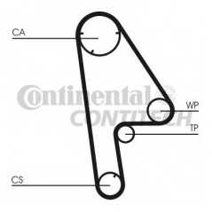 CONTITECH Ιμάντας Χρονισμού CT763 HTDA 1019, CONCERTO (HW) 1989-1996, 400 (RT) 1995-2000, 400 (XW) 1990-1995