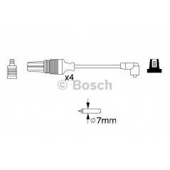 BOSCH Μπουζοκαλώδια & Εξαρτήματα Σύνδεσης 0 986 356 830 SAE