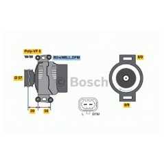 BOSCH Δυναμό & Εναλλάκτης Ρεύματος 0 124 425 040 3 (YS3F) 2002, 3X 2009