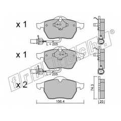 fri.tech. Σετ τακάκια 188.3 ECE, APPROVED