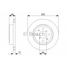 BOSCH Δισκόπλακα 0 986 479 370 JUSTY III (G3X) 2003, IGNIS II 2003