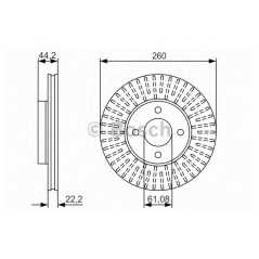 BOSCH Δισκόπλακα 0 986 479 090 MICRA IV (K13) 2010