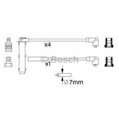 BOSCH Μπουζοκαλώδια & Εξαρτήματα Σύνδεσης 0 986 356 731 DIN, SAE