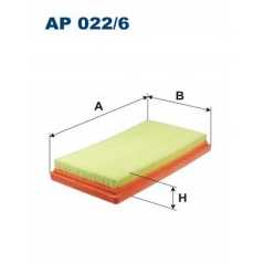 FILTRON Φίλτρο αέρα AP022/6 500 (312) 2007, 500 C (312) 2009, 500L 2012, PANDA (312) 2012