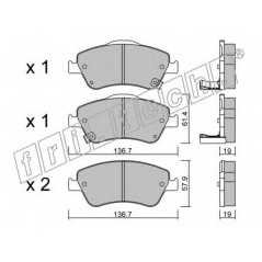 fri.tech. Σετ τακάκια 810.0 ECE, APPROVED