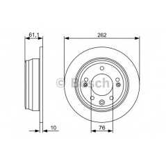 BOSCH Δισκόπλακα 0 986 479 508 30 (FD) 2007-2011, 30 CW (FD) 2007-2012, D 2012, D SW (ED) 2007, D (ED) 2008, SPORTAGE (SL) 2010