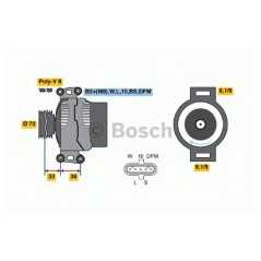 BOSCH Δυναμό & Εναλλάκτης Ρεύματος 0 124 555 008 STEYR KING 2007