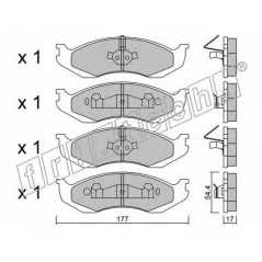 fri.tech. Σετ τακάκια 227.0 ECE, APPROVED