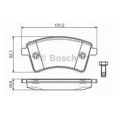 BOSCH Σετ τακάκια 0 986 494 332 BOSCH, RENAULT, KANGOO, GRAND, BE, BOP, LPG