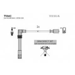 TESLA Μπουζοκαλώδια & Εξαρτήματα Σύνδεσης T594C PASSAT (3B2) 1996-2001