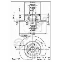 BRECO Δισκόπλακα BS 7529 AUDI, TDI, DUO, ABS