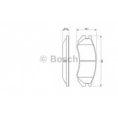 BOSCH Σετ τακάκια 0 986 460 981 PRIMERA (P10) 1990-1996