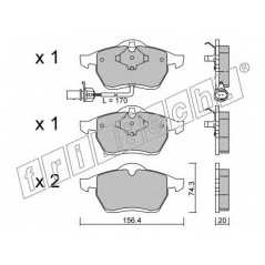 fri.tech. Σετ τακάκια 288.1 ECE, APPROVED