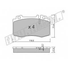 fri.tech. Σετ τακάκια 579.0 ECE, APPROVED