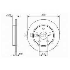 BOSCH Δισκόπλακα 0 986 479 519 42431 0217, 42431 0218, 42431 1228