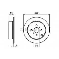 BOSCH Δισκόπλακα 0 986 479 087 42431 0216, 42431 1221, 42431 1225, 42431 5205