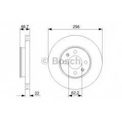 BOSCH Δισκόπλακα 0 986 479 367 ACCENT III (MC) 2005-2010, RIO II (JB) 2005, RIO III (UB) 2011