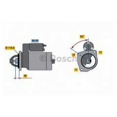 BOSCH Μίζα 0 001 223 504 BOSCH, EV, KW, CASE, IH, IVECO