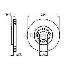 BOSCH Δισκόπλακα 0 986 478 988 A2 (8Z0) 2000-2005