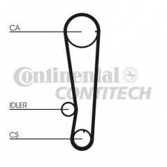CONTITECH Σετ οδοντωτού ιμάντα CT715K1 S COUPE (SLC) 1990-1996, COLT II (C1_A) 1982-1988, COLT III (C5_A) 1986-1992