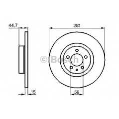 BOSCH Δισκόπλακα 0 986 478 668 156 (932) 1997-2005