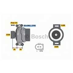 BOSCH Δυναμό & Εναλλάκτης Ρεύματος 0 124 625 002 CLASS (W211) 2002-2009