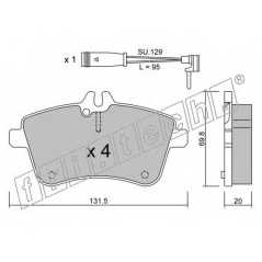 fri.tech. Σετ τακάκια 663.0W ECE, APPROVED